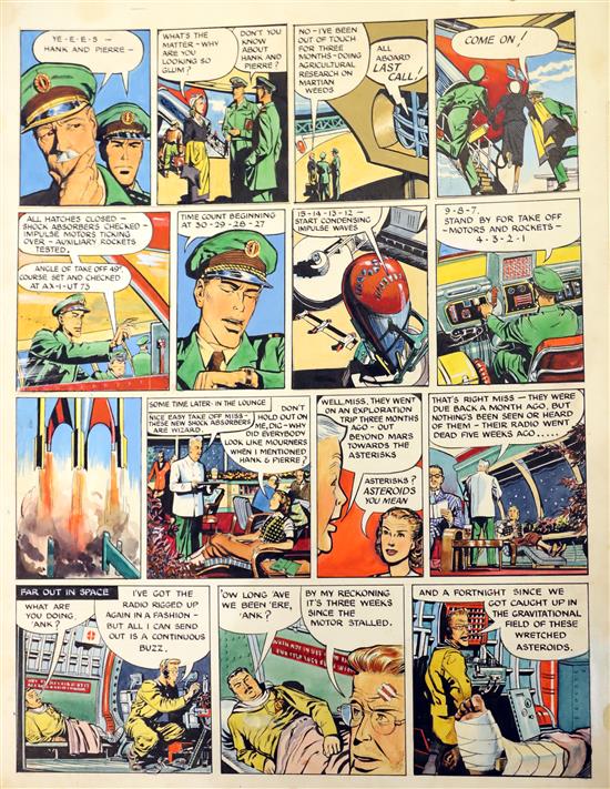 Dan Dare original artwork by Frank Hampson and Howard Johns. Dan Dare - Pilot of the Future,